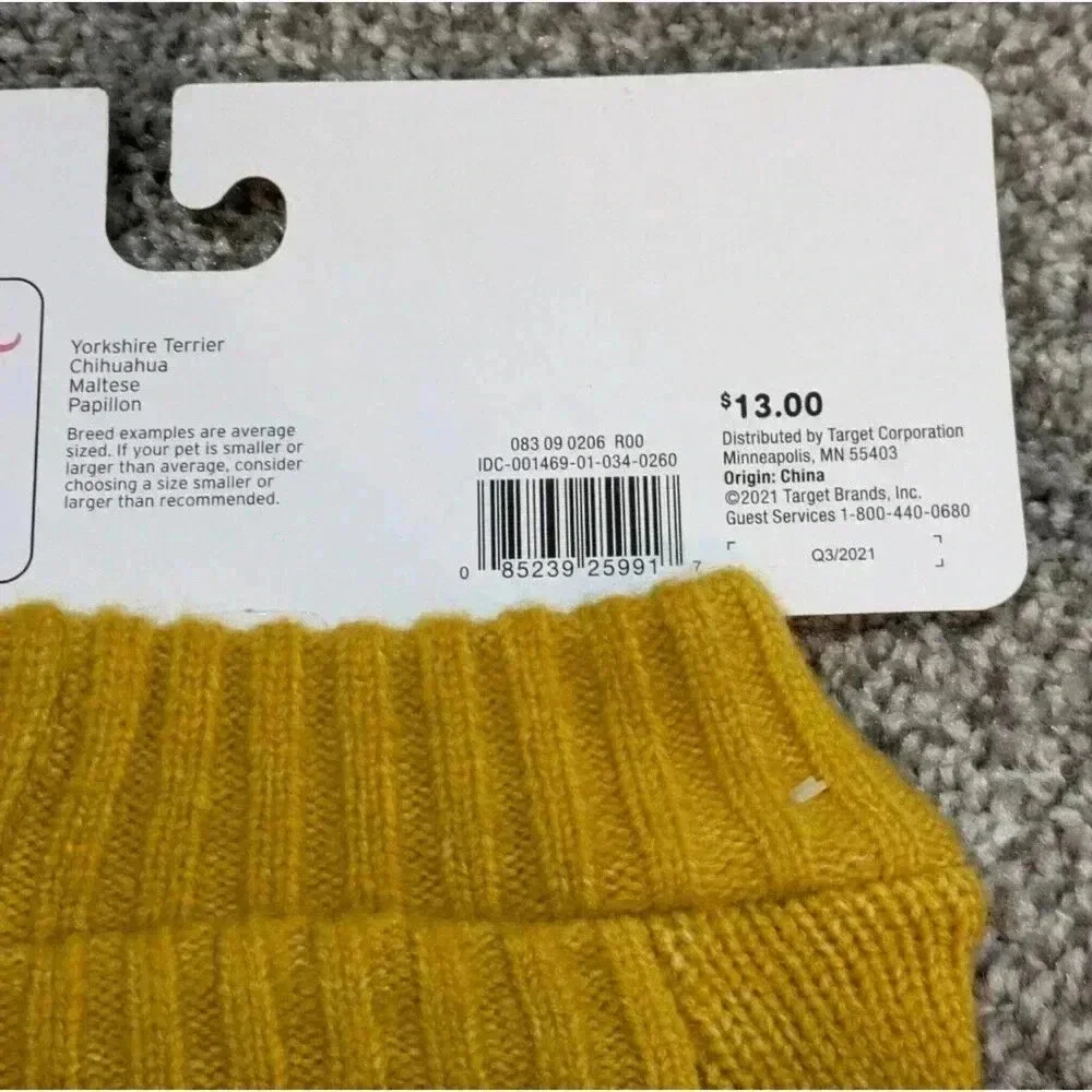 Boots & Barkley Mustard Yellow Fair Isle Patterned Turtleneck Sweater NEW Sz XS